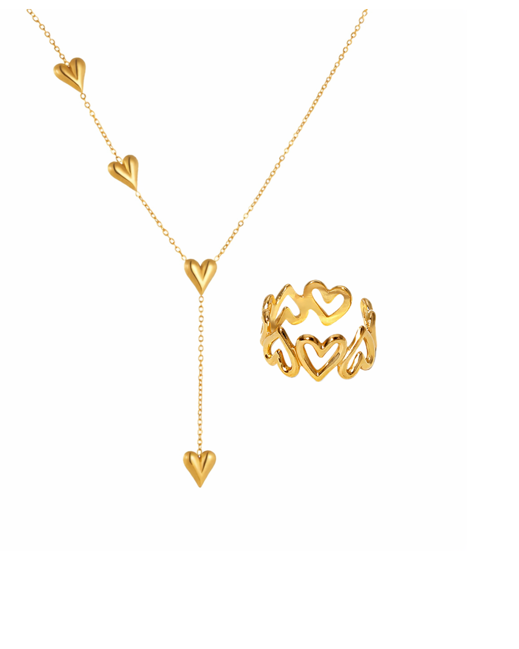 “Perfect Match” Jewelry Set (Ring + Necklace)